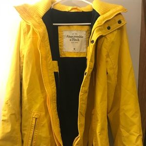 yellow abercrombie jacket